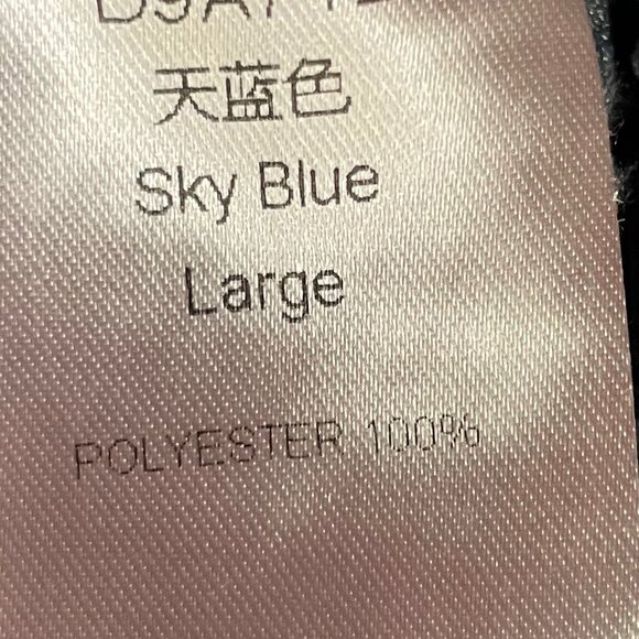 Blue Soft‎ Corduroy Rib Button Down Oversized Shacket Shirt Jacket Size Large - Picture 9 of 9